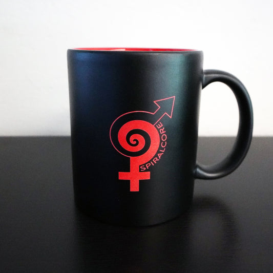 Black & Red Spiral Core Mug